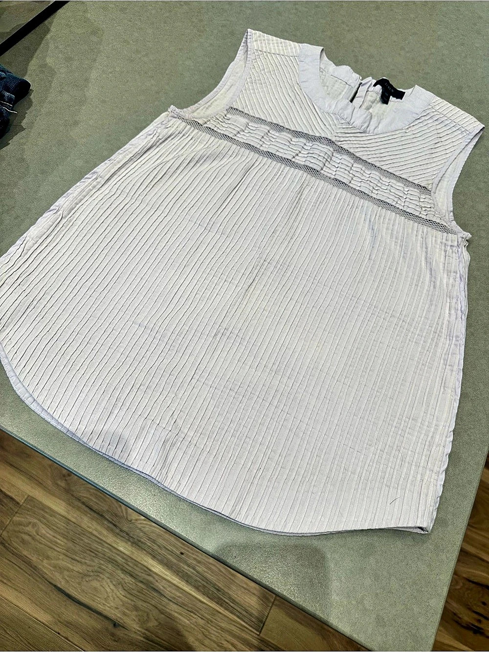 J.Crew Ribbed Ruffle Tank Top in Lavender